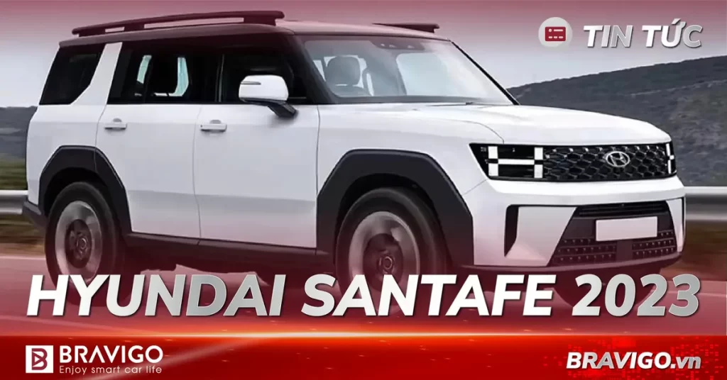 hyundai santafe 2023 giá lăn bánh