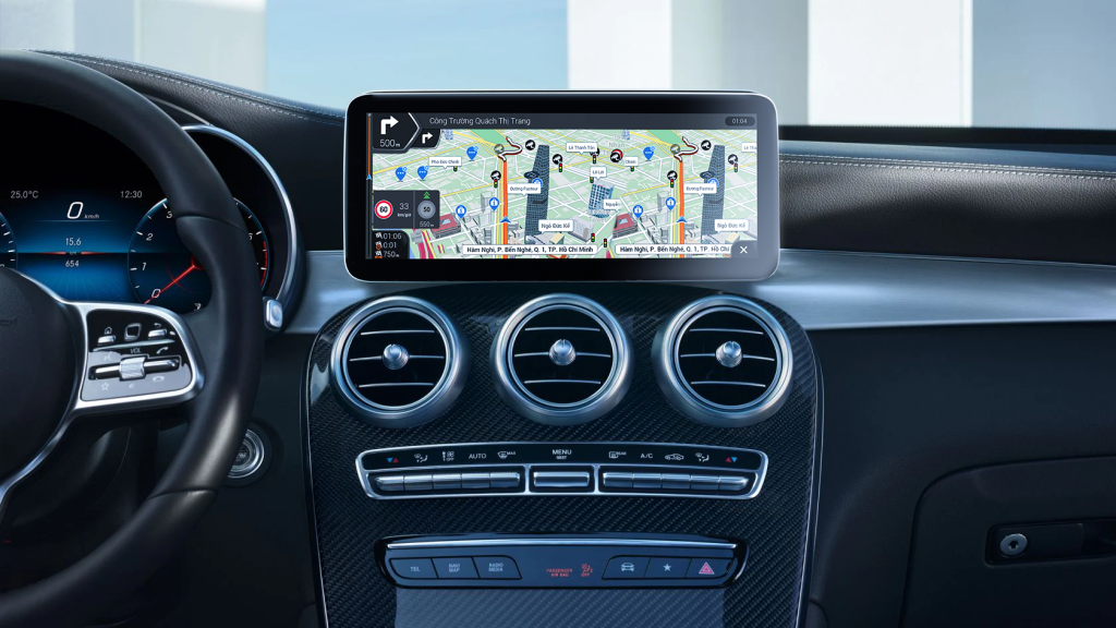 thiết kế màn hình android dành riêng cho Mercedes