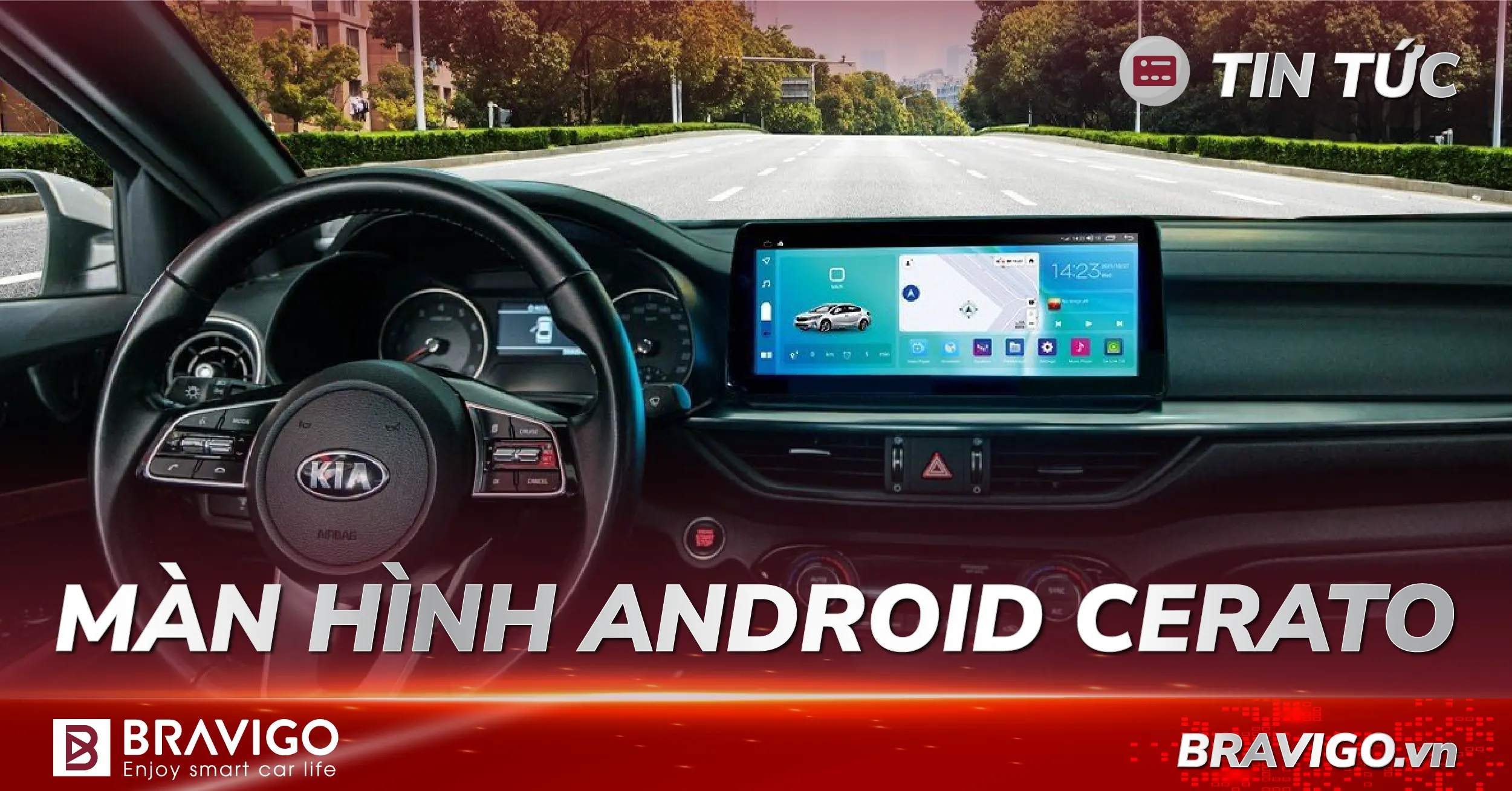 màn android cho xe Cerato