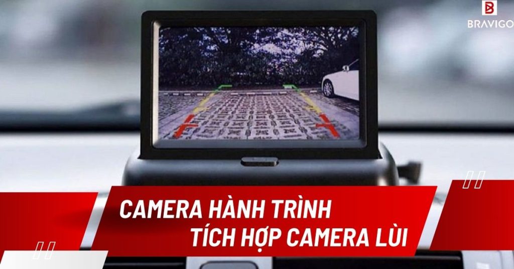 camera hành trình tích hợp camera lùi