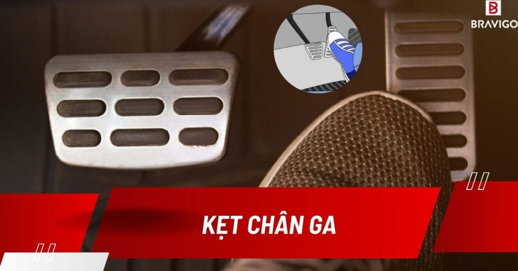 kẹt chân ga phải làm sao