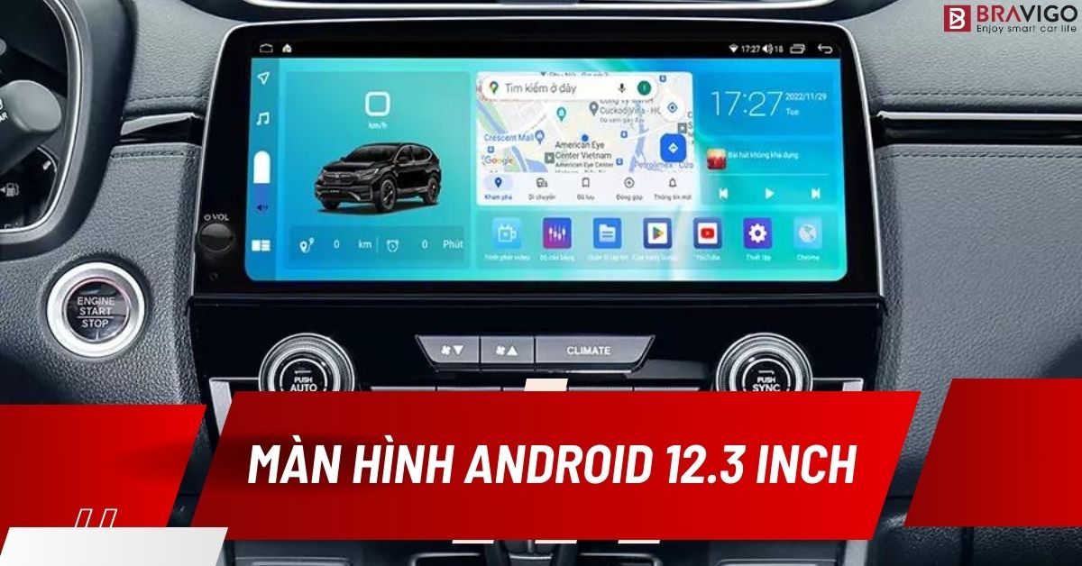 màn hình android ô tô 12.3 inch