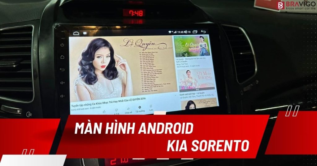 màn hình cho xe kia sorento