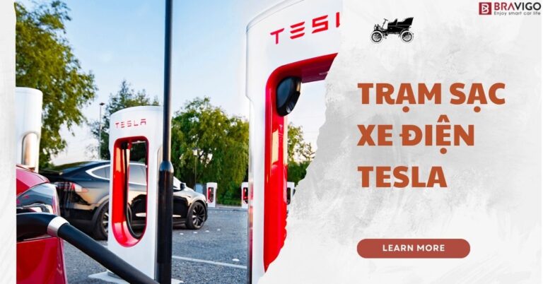 trạm sạc xe điện của tesla