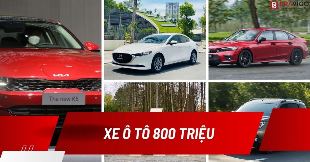 xe ô tô 800 triệu