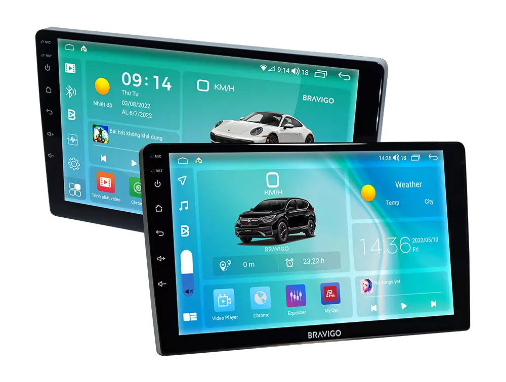 lắp màn hình android HRV tại Bravigo