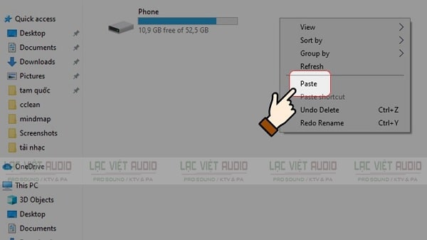 tải nhạc vào USB
