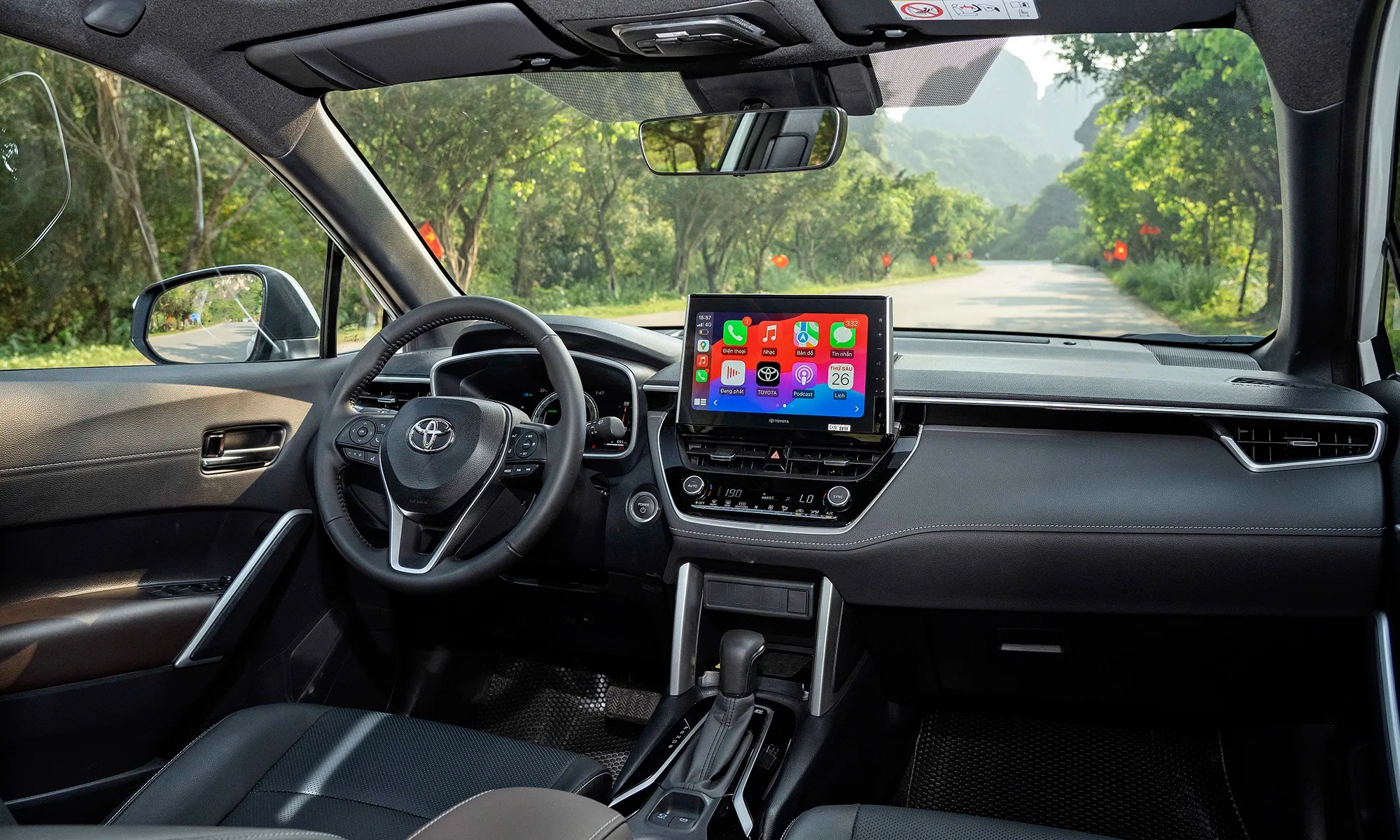 Màn hình nguyên bản theo xe Toyota Cross