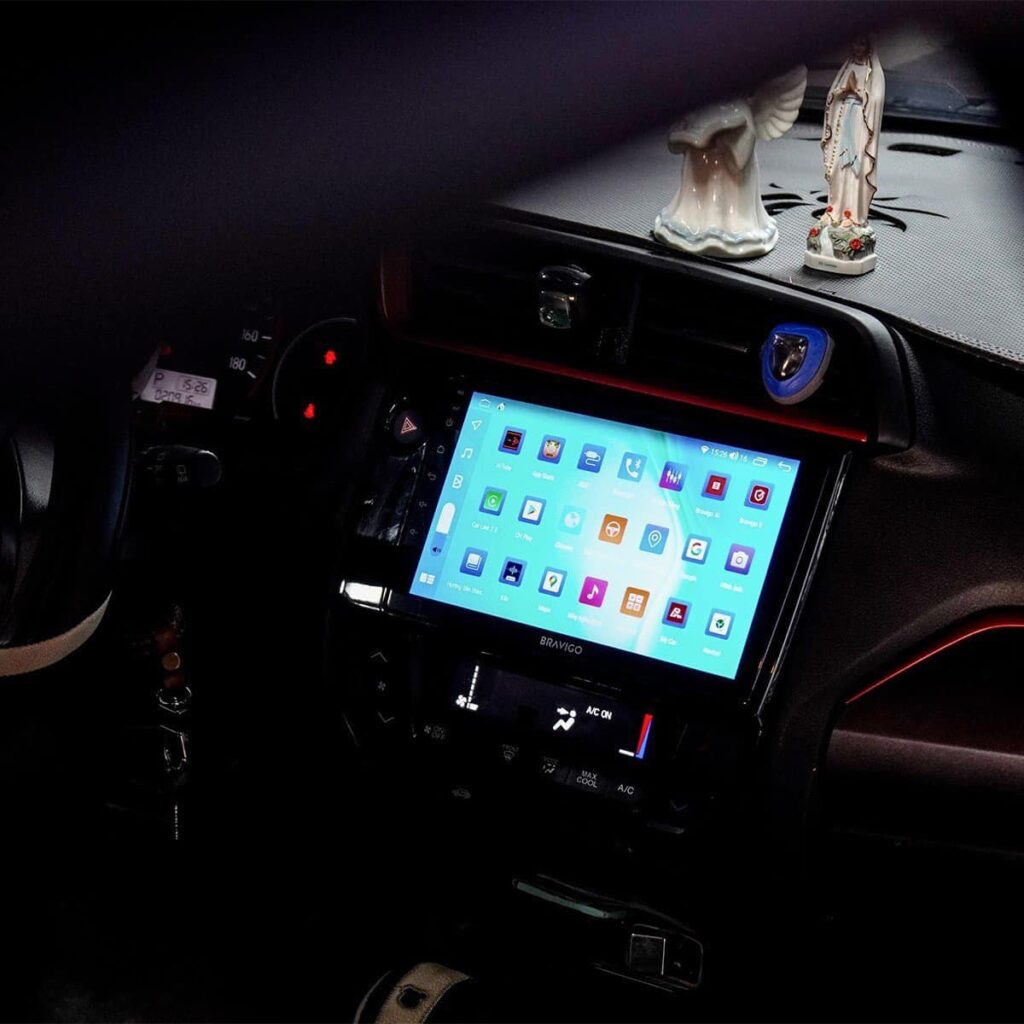 màn hình android cho xe Brio
