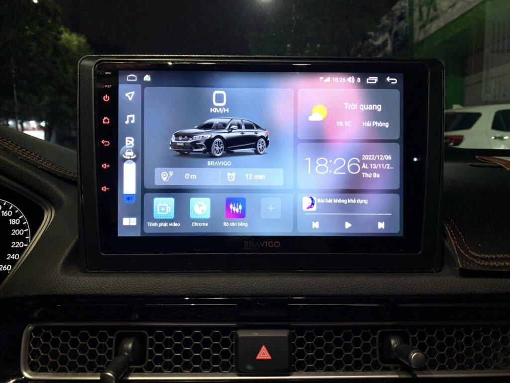 màn hình android cho xe Civic