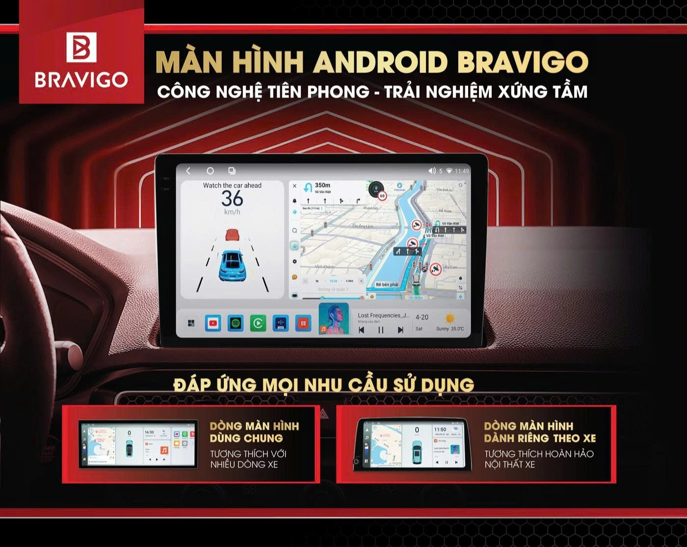 Top 8 thương hiệu màn hình android ô tô tốt nhất hiện nay