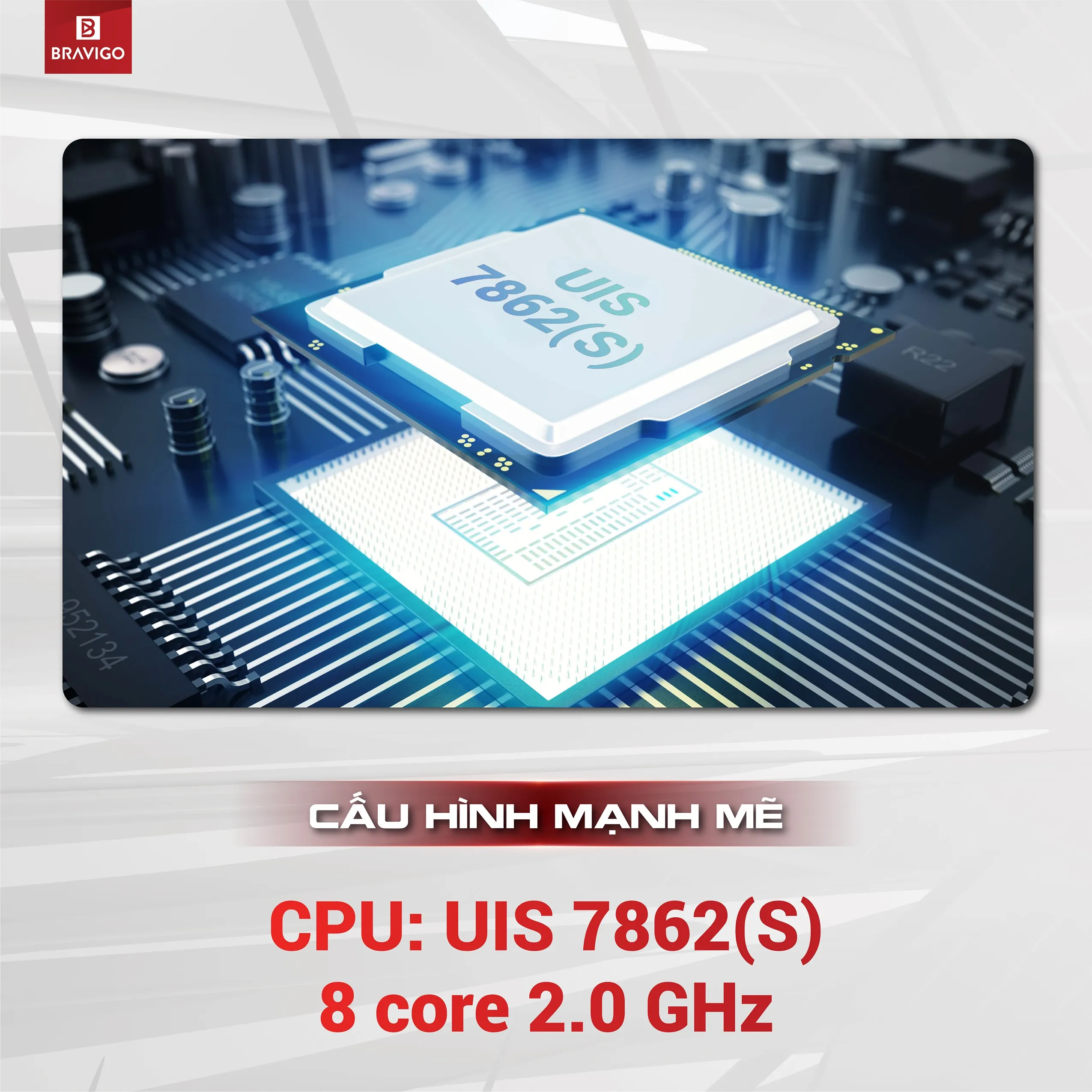 Chip CPU UIS 7862s trên màn hình Android ô tô