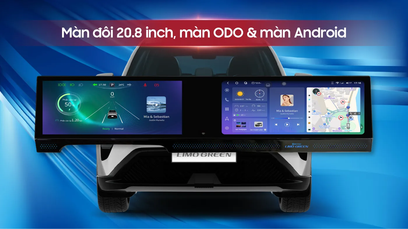 Duo Max Limo Green & MPV7 sở hữu màn đôi 20.8 inch