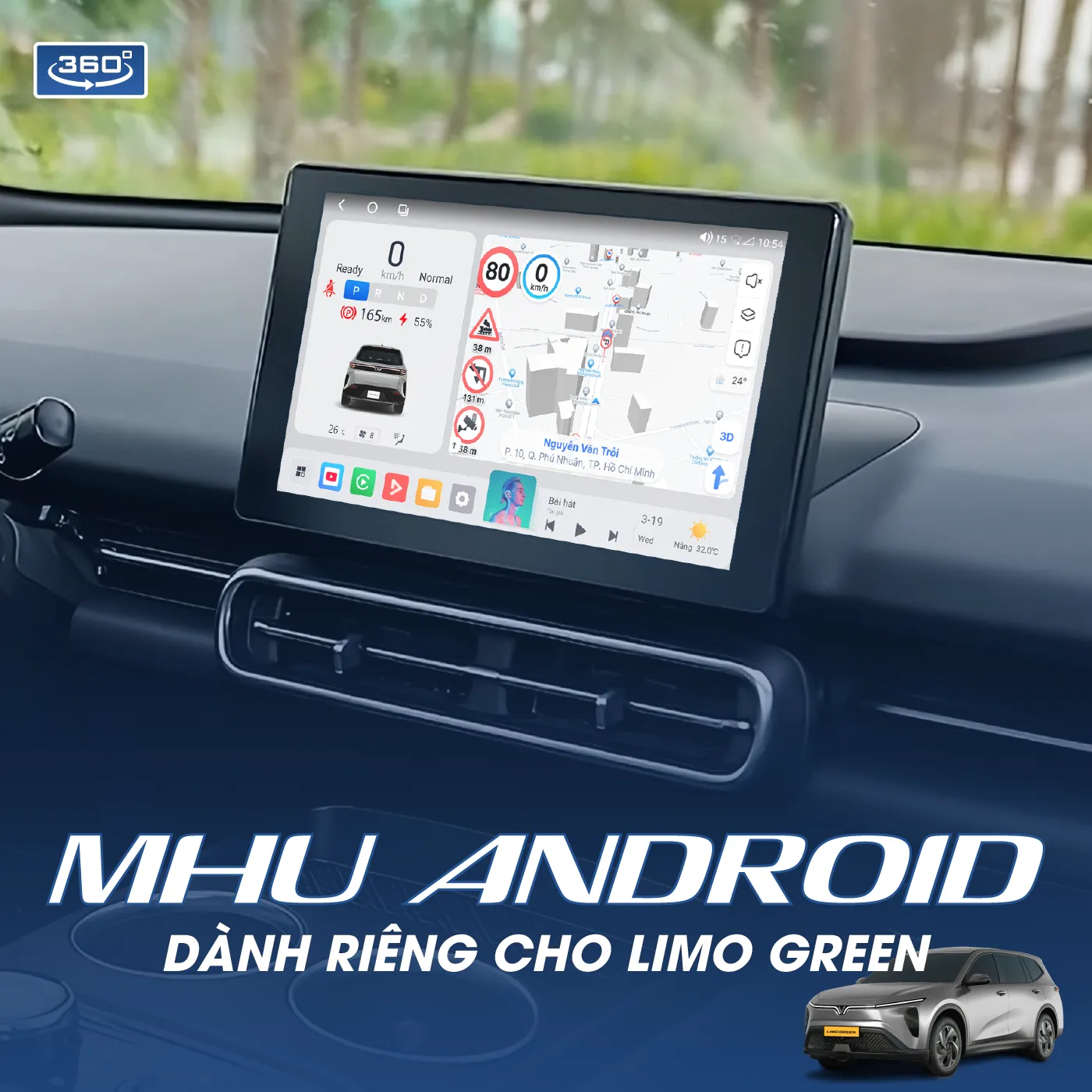 MHU Android dành riêng cho Limo Green