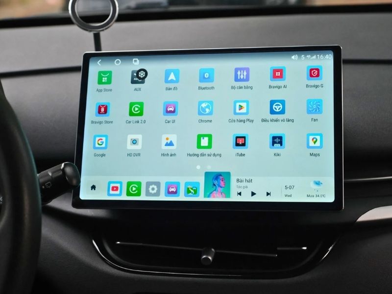 Chạy song song 2 hệ điều hành: Android + hệ zin theo xe