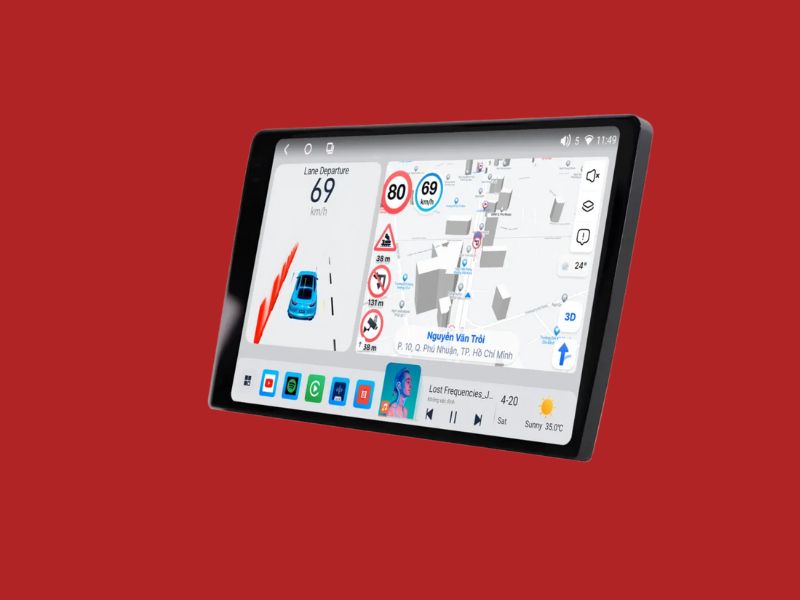 Màn hình Android ô tô 9 inch là gì?