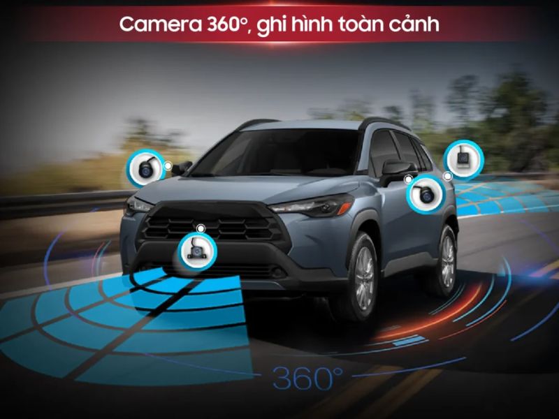 Tích hợp camera 360 độ an toàn Tích hợp camera 360 độ an toàn