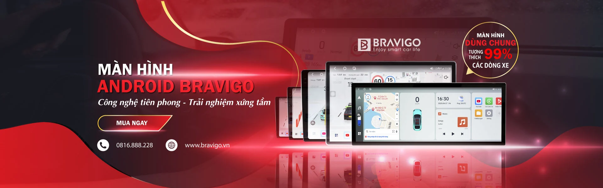 màn hình android Bravigo