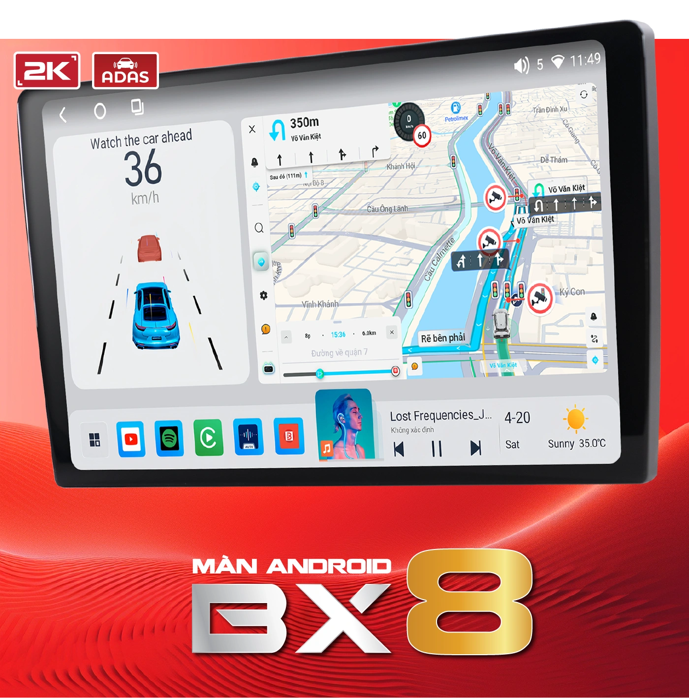 Màn hình Android ô tô Bravigo BX8