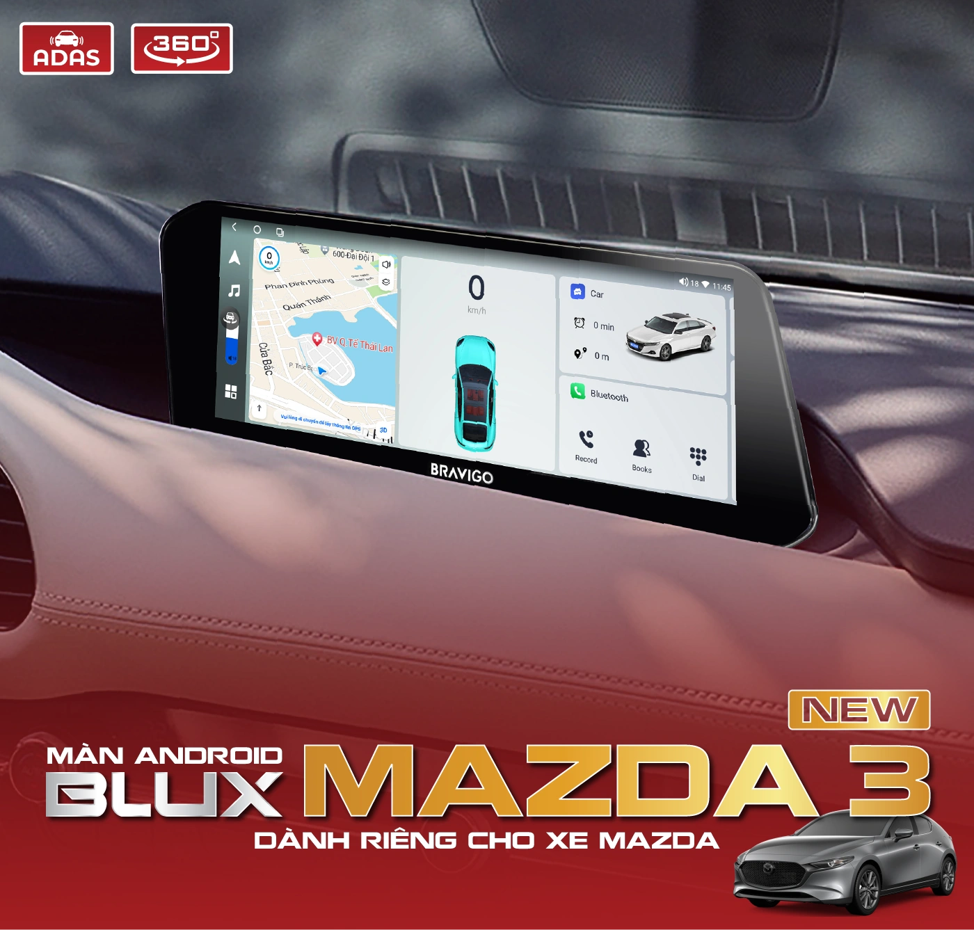 màn hình blux mazda 3