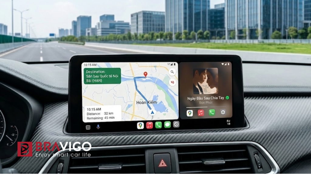 lỗi màn hình android ô tô không nhận gps