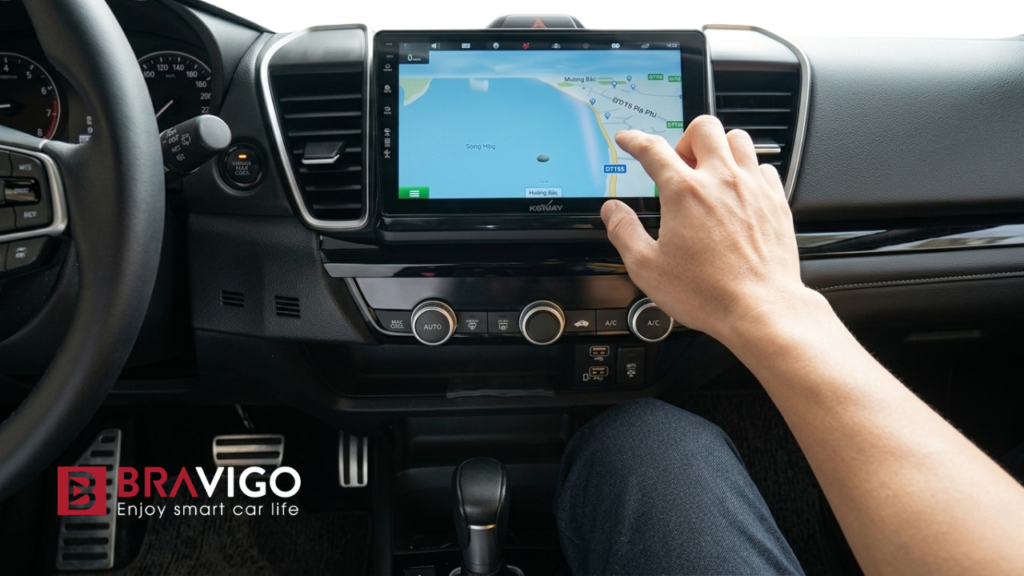 màn hình android ô tô không nhận gps