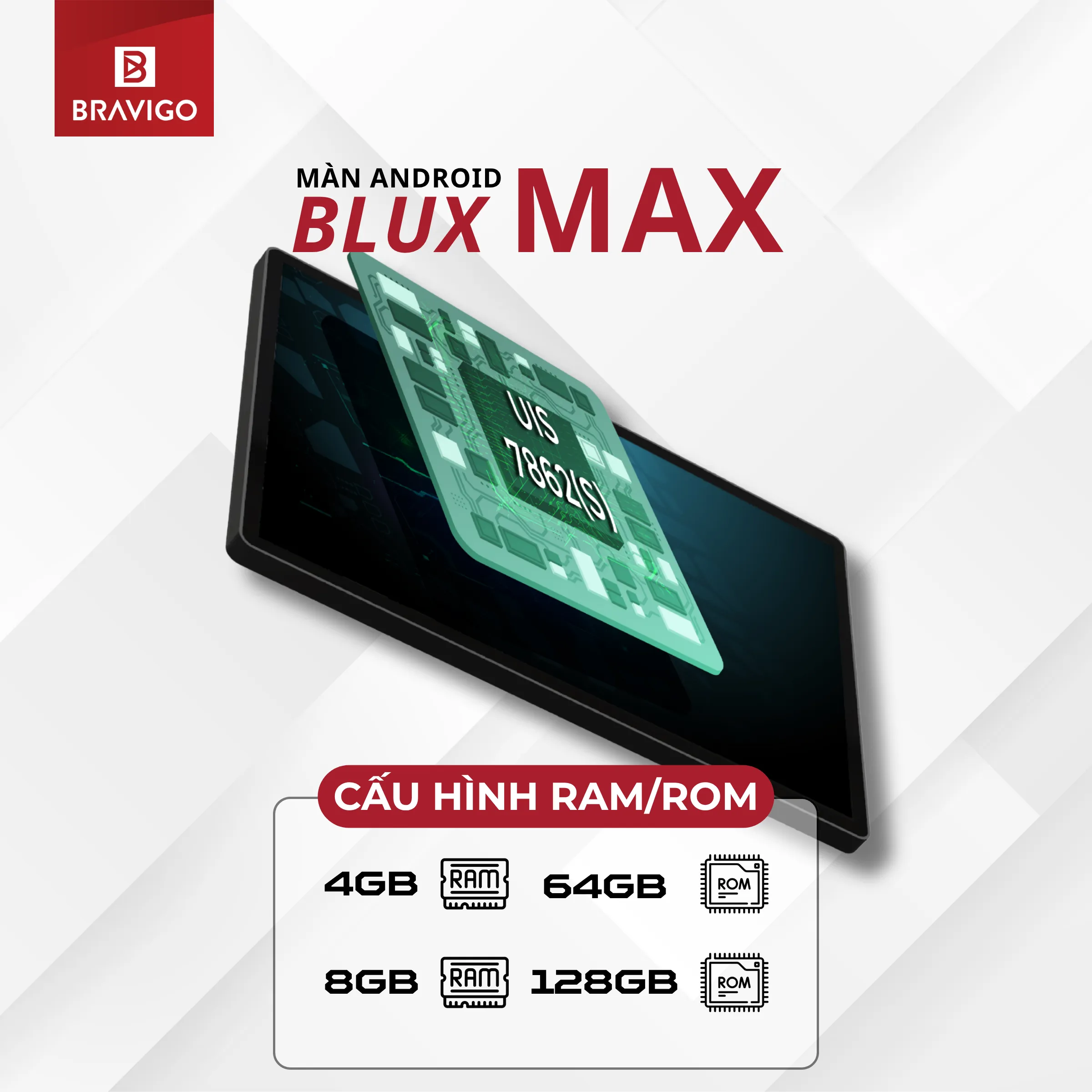 Bravigo Blux Max 5 Cấu hình màn hình Android Bravigo Blux Max
