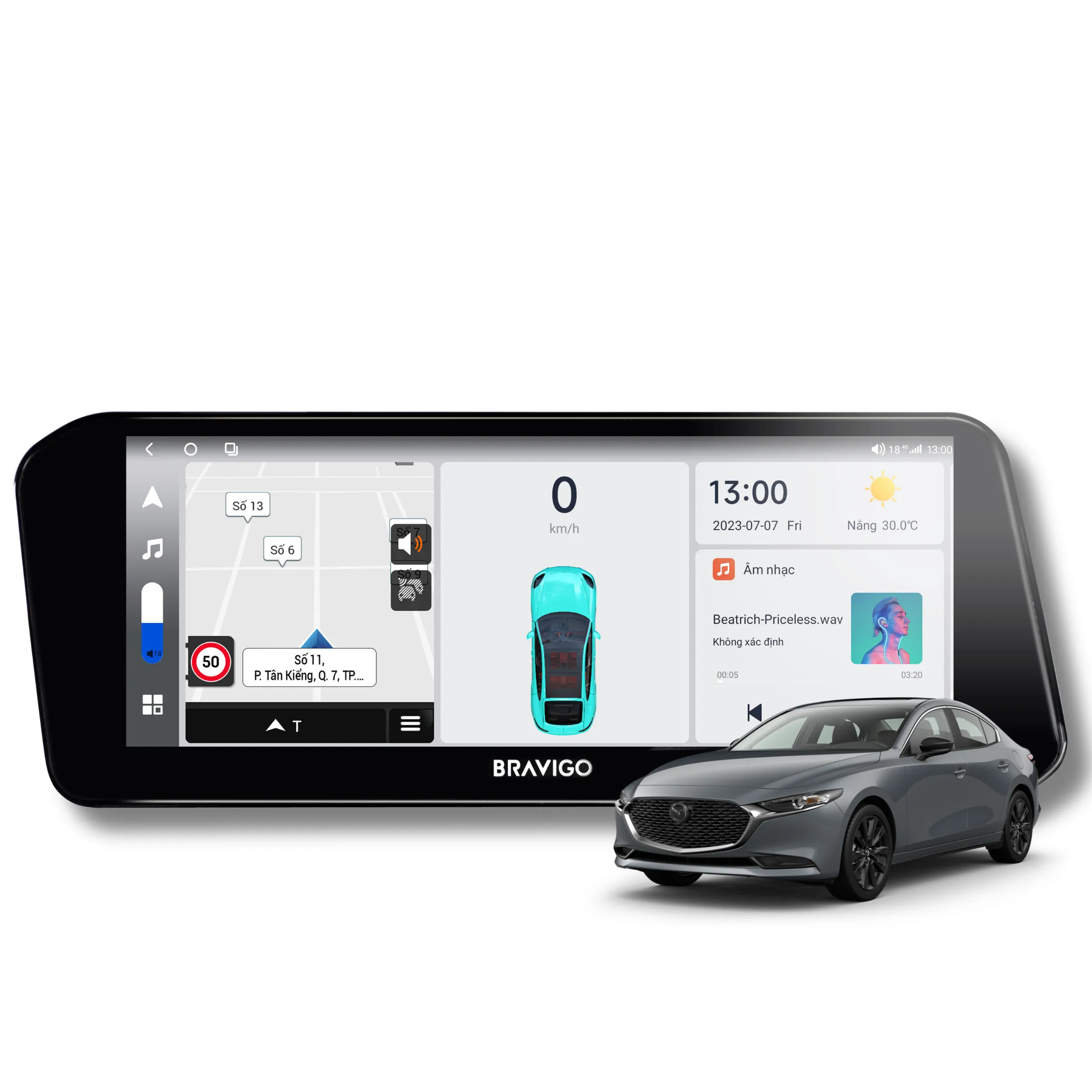 Màn hình Android Bravigo Blux Mazda 3 New