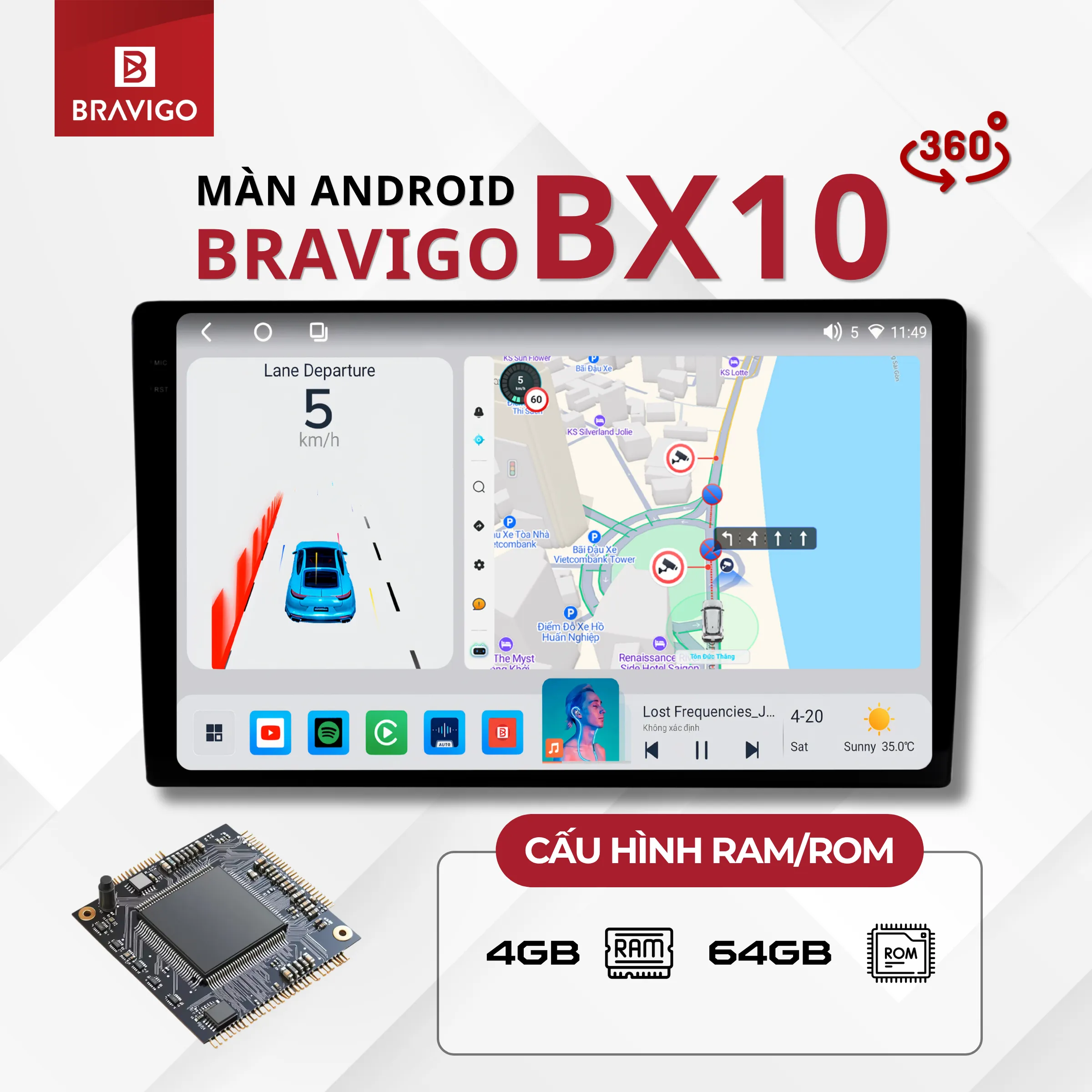 Bravigo BX10 5 Cấu hình màn hình Android Bravigo BX10