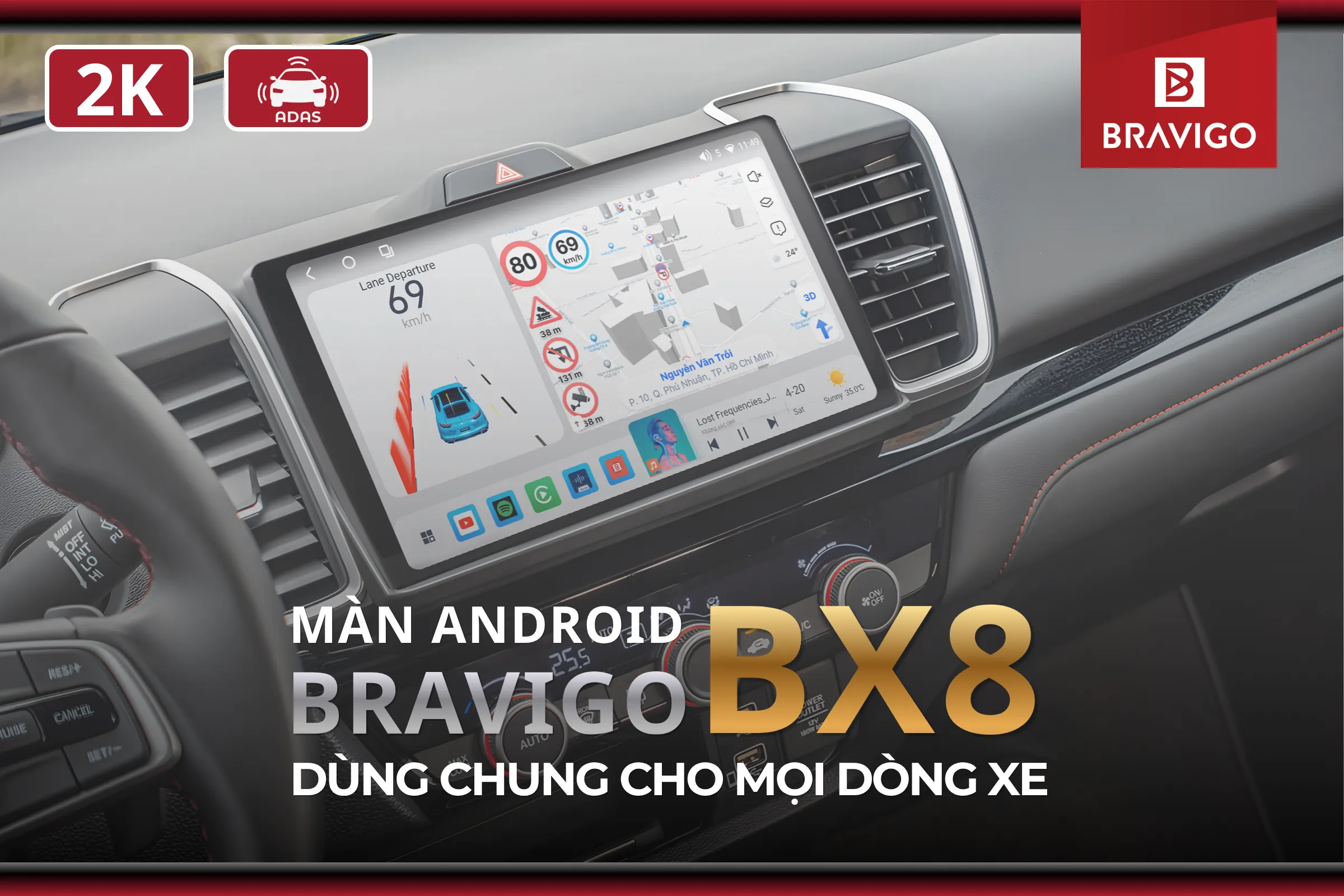 Màn Android Bravigo BX8