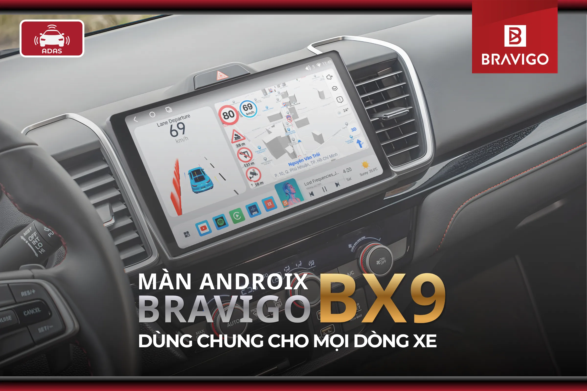 Màn Android Bravigo BX9