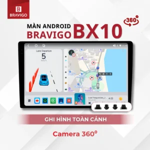 Bravigo BX10 14 Màn hình Android Bravigo BX10 tích hợp Camera 360
