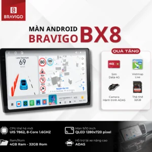Tổng quan màn hình Android Bravigo BX8